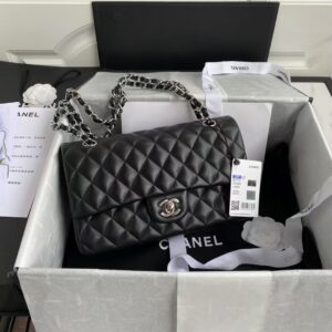 Chanel Classic 11.12 Handbag Silver Hardware