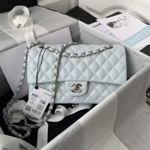 Chanel Classic 11.12 Handbag Silver Hardware