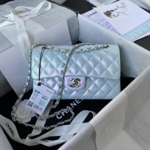Chanel Small Classic Handbag Gradient Metal