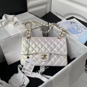 Chanel Small Classic Handbag Gradient Metal