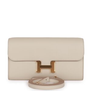 Hermès Constance Wallet To Go Beton Evercolor Gold Hardware