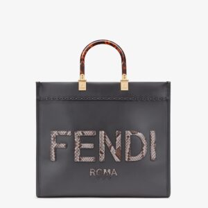 Fendi Sunshine Medium Snakeskin Shopping Bag