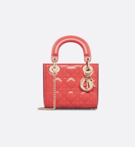 Dior Mini Dioriviera Lady Dior Bag - Patent Leather