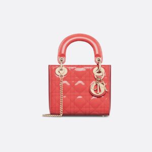 Dior Mini Dioriviera Lady Dior Bag - Patent Leather