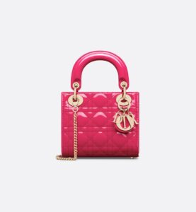 Dior Mini Dioriviera Lady Dior Bag - Patent Leather