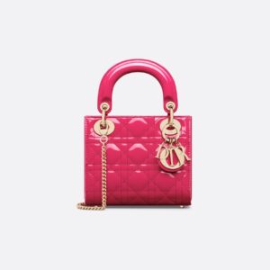 Dior Mini Dioriviera Lady Dior Bag - Patent Leather