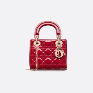 Dior Mini Dioriviera Lady Dior Bag - Patent Leather