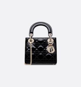 Dior Mini Dioriviera Lady Dior Bag - Patent Leather