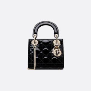 Dior Mini Dioriviera Lady Dior Bag - Patent Leather