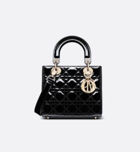 Dior Small Lady Dior Bag HandBags- patent leather