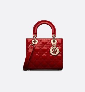 Dior Small Lady Dior Bag HandBags- patent leather