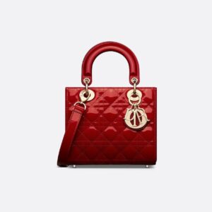 Dior Small Lady Dior Bag HandBags- patent leather