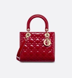 Dior Medium Lady Dior Bag HandBags- patent leather