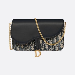 Dior Saddle Pouch with Chain