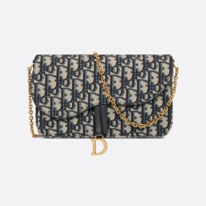 Dior Saddle Pouch with Chain