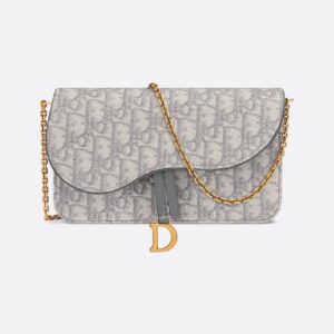 Dior Saddle Pouch with Chain