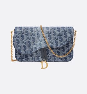 Dior Saddle Pouch with Chain