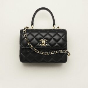CHANEL MINI FLAP BAG WITH TOP HANDLE