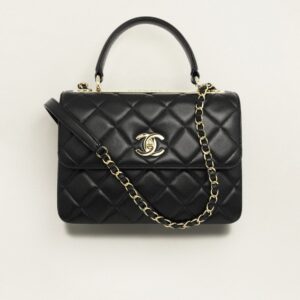 CHANEL FLAP BAG WITH TOP HANDLE