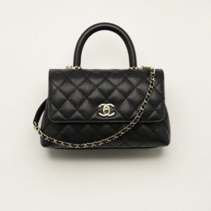 CHANEL FLAP BAG WITH TOP HANDLE
