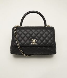 CHANEL LARGE FLAP BAG WITH TOP HANDLE
