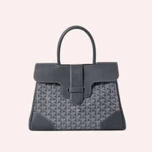 Goyard Saigon Tote Grey Goyardine Canvas Palladium Hardware