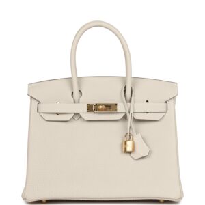 Hermès Birkin 30 Craie Togo Gold Hardware