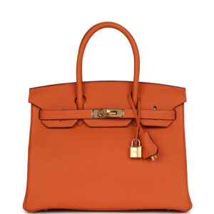 Hermès Birkin 30 Orange Togo Gold Hardware