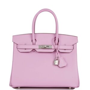 Hermès Birkin 30 Mauve Sylvestre Epsom Palladium Hardware