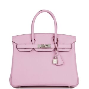 Hermès Birkin 30 Mauve Sylvestre Clemence Palladium Hardware
