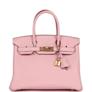 Hermès Special Order (HSS) Birkin 30 Rose Sakura Verso Clemence Gold Hardware