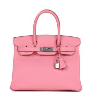 Hermès Birkin 30 Rose Confetti Epsom Palladium Hardware