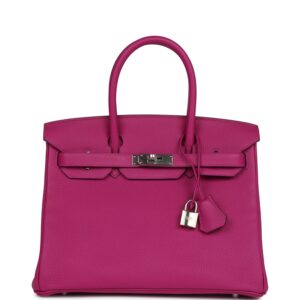Hermès Birkin 30 Rose Pourpre Togo Palladium Hardware