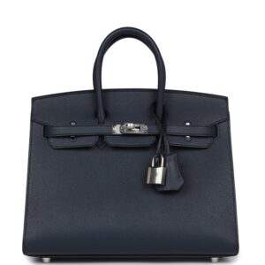 Hermès Birkin 25 Bleu Indigo Epsom Palladium Hardware