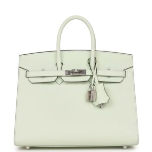 Hermès Birkin Sellier 25 Vert Fizz Epsom Palladium Hardware