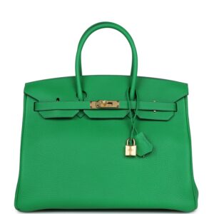 Hermès Birkin 35 Bambou Clemence Gold Hardware