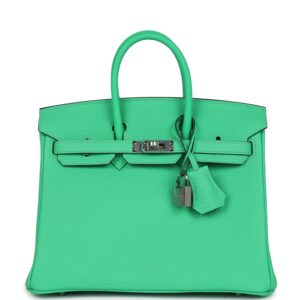 Hermès Birkin 25 Vert Comics Togo Palladium Hardware