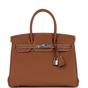 Hermès Birkin 30 Gold Togo Palladium Hardware