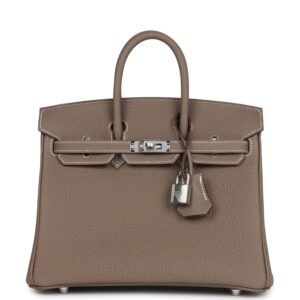 Hermès Birkin 25 Etoupe Togo Palladium Hardware