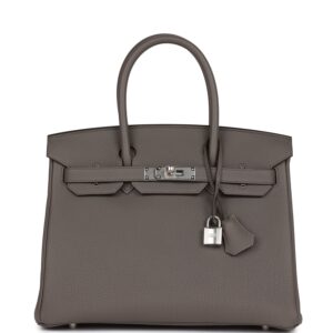 Hermès Birkin 30 Etain Togo Palladium Hardware