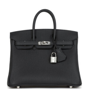 Hermès Birkin 25 Black Togo Palladium Hardware