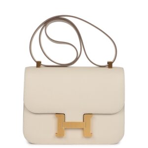 Hermès Constance 1-24 Craie Epsom Brushed Gold Hardware