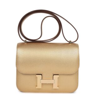 Hermès Constance 18 Dore Chamkilight Chevre Permabrass Hardware