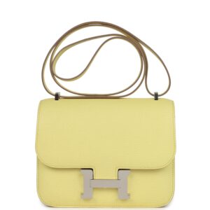 Hermès Constance 18 Limoncello Chevre Mysore Palladium Hardware