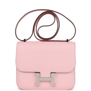 Hermès Constance 18 Rose Sakura Chevre Palladium Hardware
