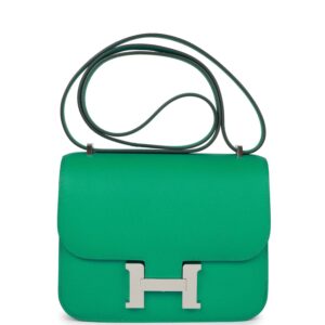 Hermès Constance 18 Vert Jade Epsom Palladium Hardware