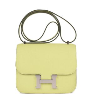 Hermès Constance 18 Jaune Bourgeon Chevre Palladium Hardware