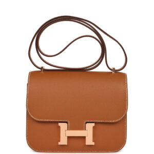 Hermès Constance 18 Gold Epsom Rose Gold Hardware