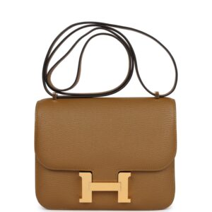 Hermès Constance 18 Kraft Chevre Gold Hardware