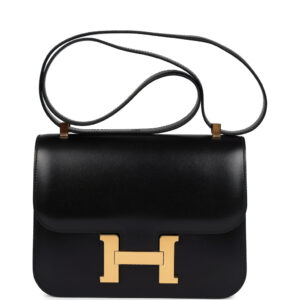 Hermès Constance 1-24 Black Box Gold Hardware